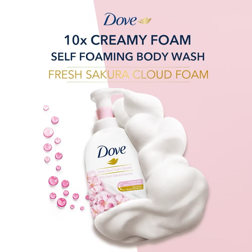 Dove Sakura Rich Self Foaming Body Wash 400ml