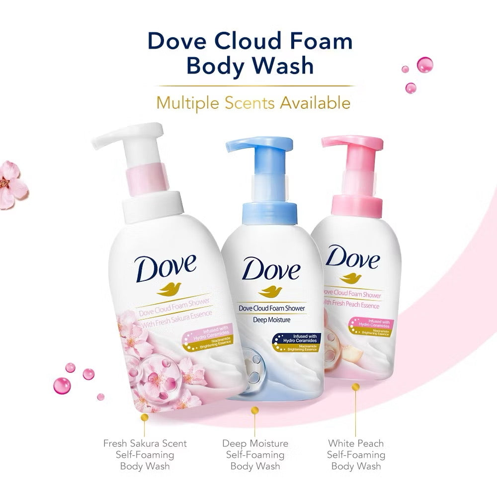 Dove Peach Rich Self Foaming Body Wash 400ml