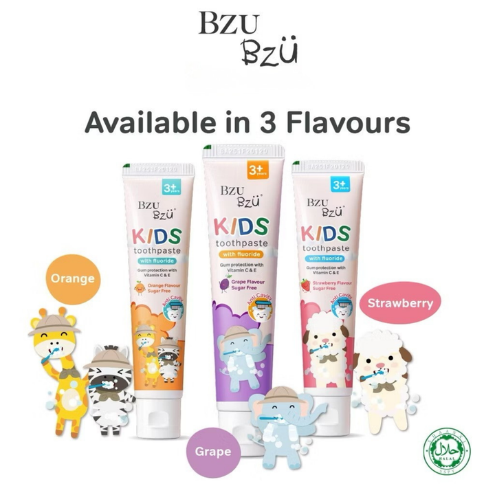 BzuBzu Kids Toothpaste Grape 50G