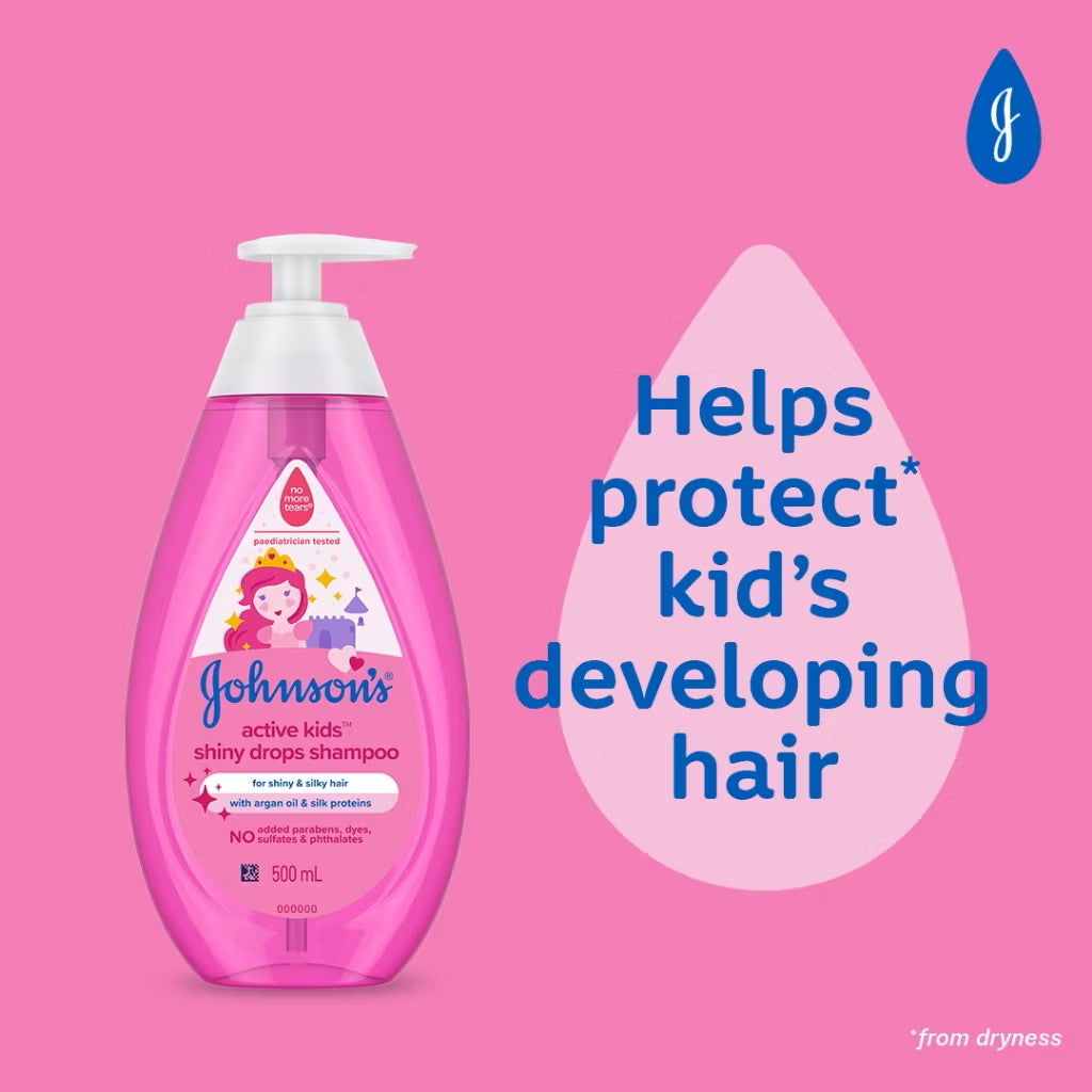 Johnsons Active Kids Shiny Drops Shampoo 200ml