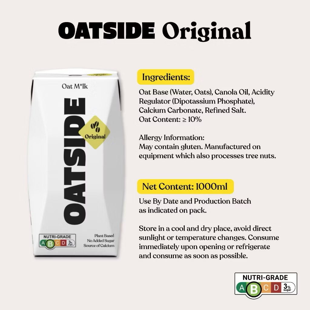 Oatside Oat Milk Barista Blend 200ml (Pack of 3)