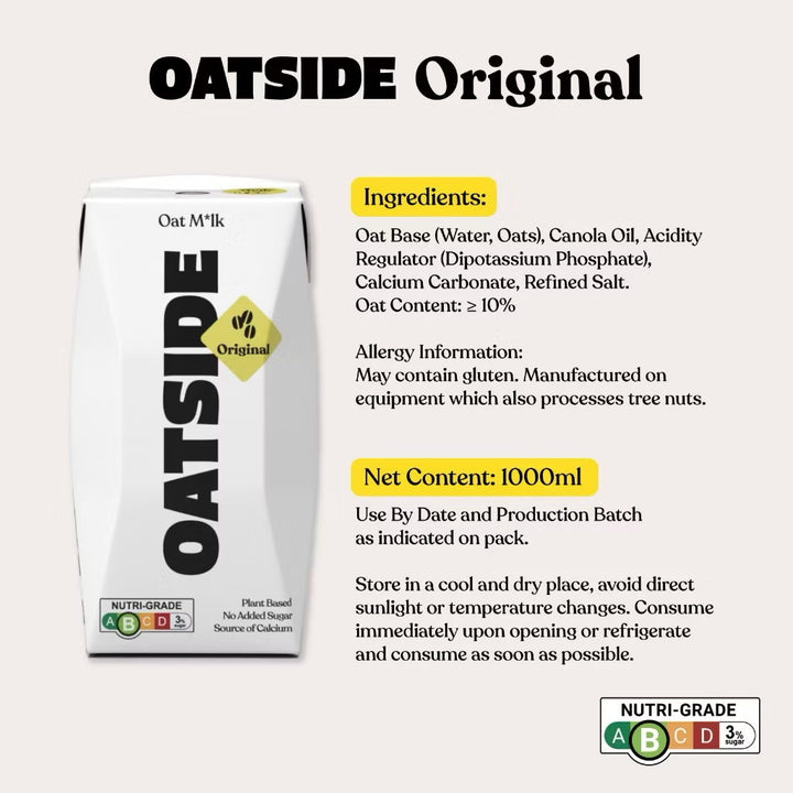 Oatside Oat Milk Barista Blend 200ml (Pack of 3)