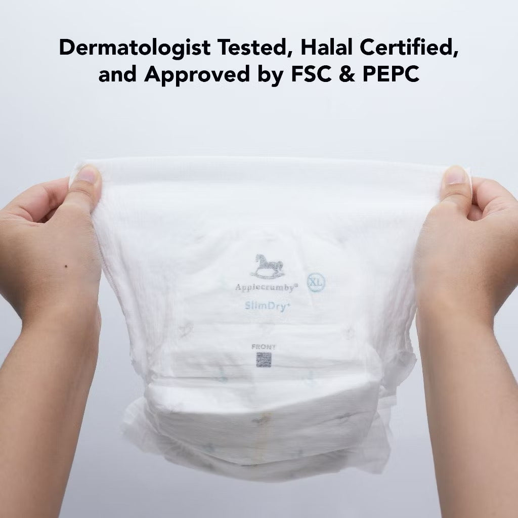 Applecrumby Slimdry Easyday Tape Diapers L38+6 Mega