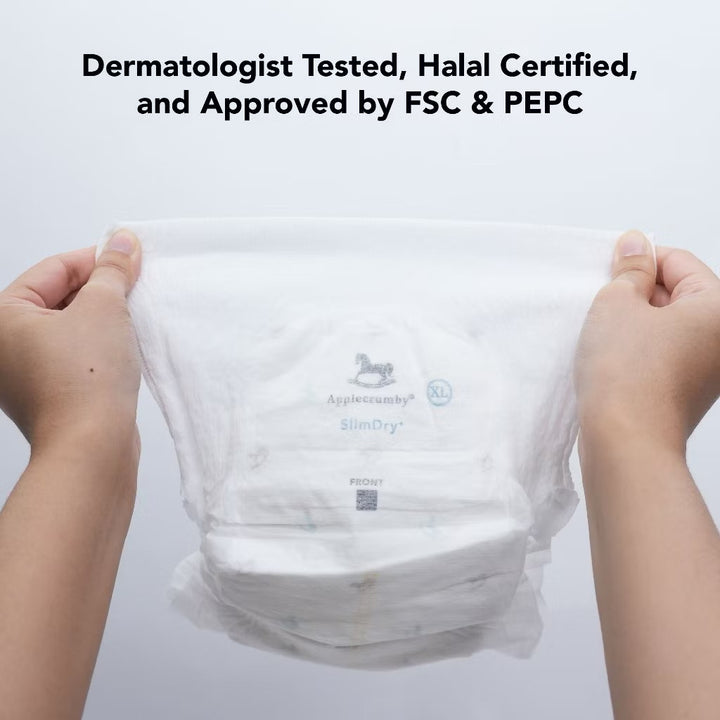 Applecrumby Slimdry Easyday Tape Diapers L38+6 Mega