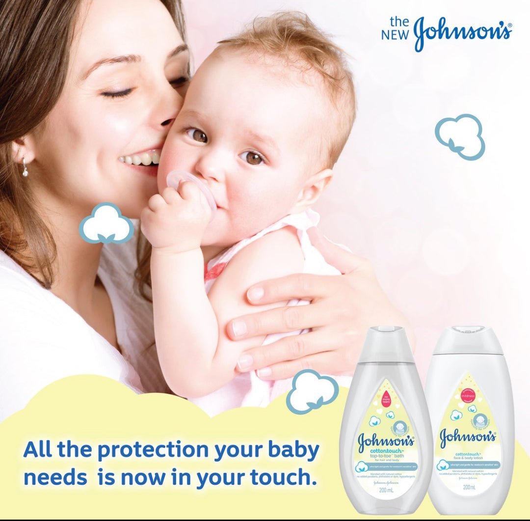 Johnsons Baby Cotton Touch Face Body Lotion 200ml 