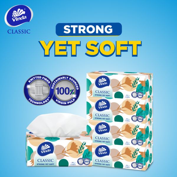 Vinda Classic Box Tissue 2ply 4x170s