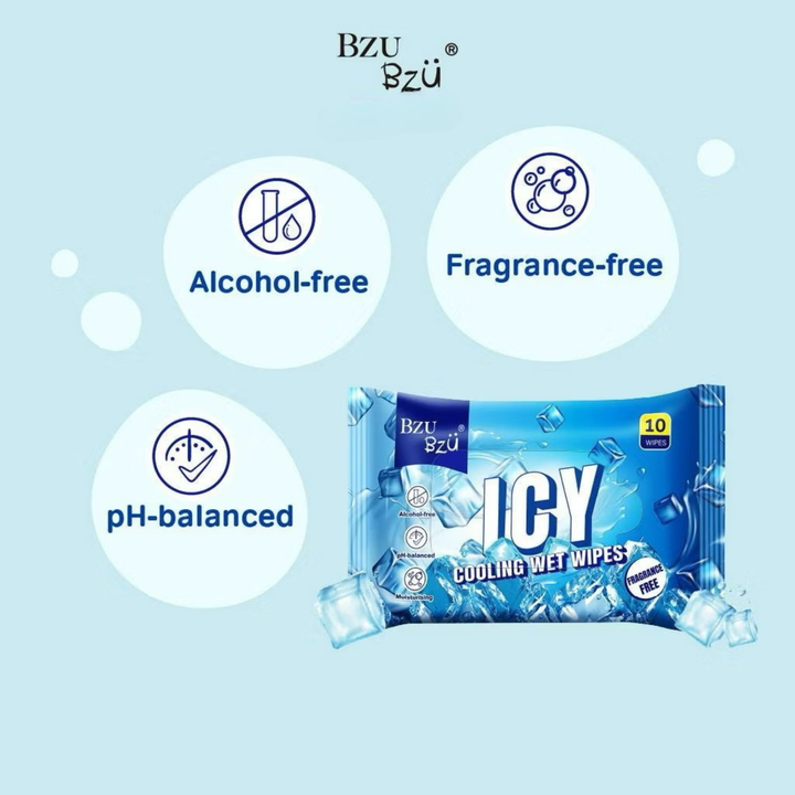 BzuBzu Cooling Wet Wipes 10 Wipes