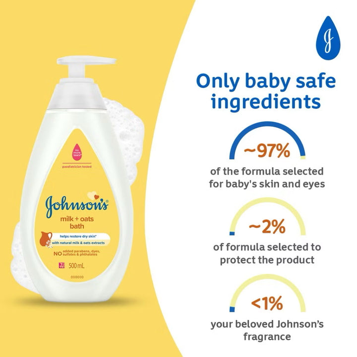 Johnsons Baby Bath Milk + Oat 1000ml