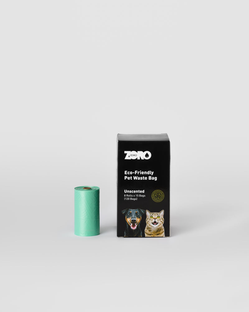 Zoro Eco Pet Waste Bags 8 Rolls x 15 bags