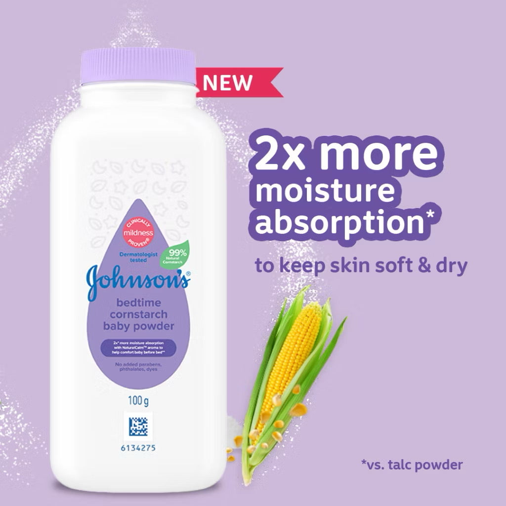 Johnsons Baby Bedtime Cornstarch Powder 500G