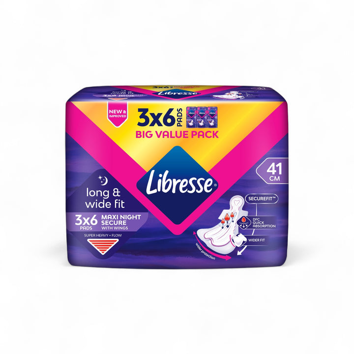 Libresse WBNightW 41cm (3x6) Big Value Pack