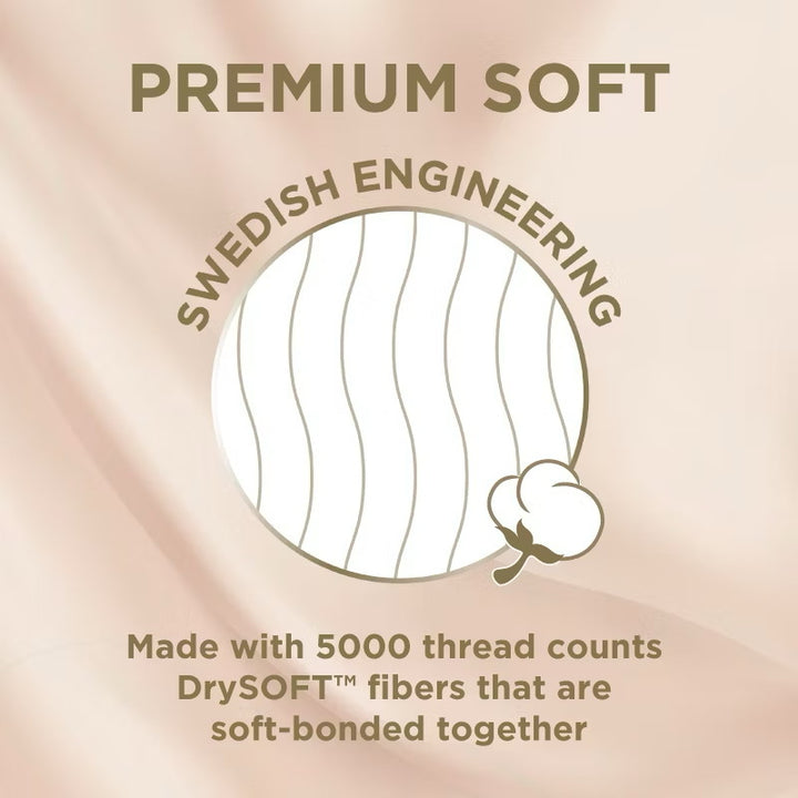 Drypers Touch Mega Disposable Baby Diapers (Tape) Soft Breathable Comfort - NB80/S70/M64/L54/XL46/XXL36