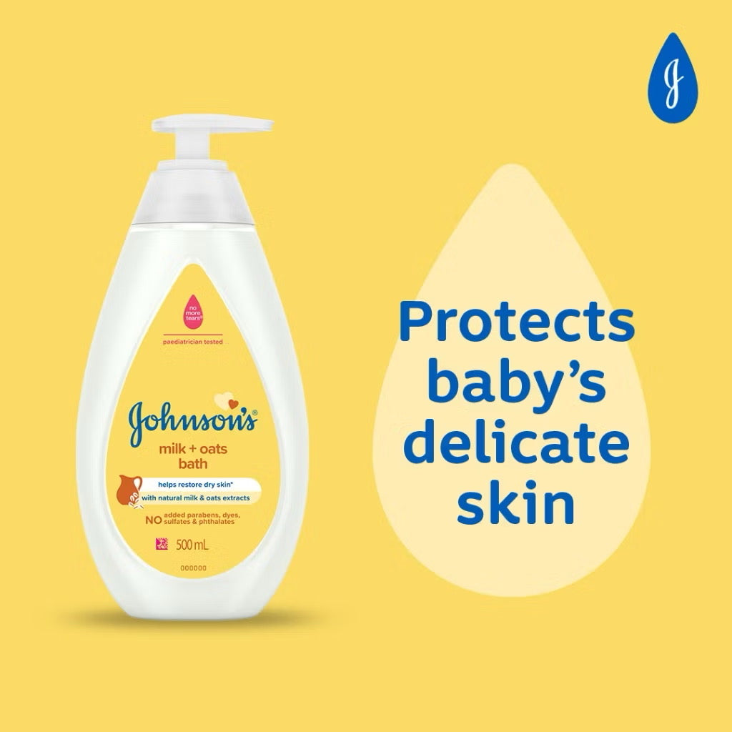 Johnsons Baby Bath Milk + Oat 1000ml
