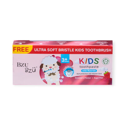 BzuBzu Kids Toothpaste Strawberry Bundle