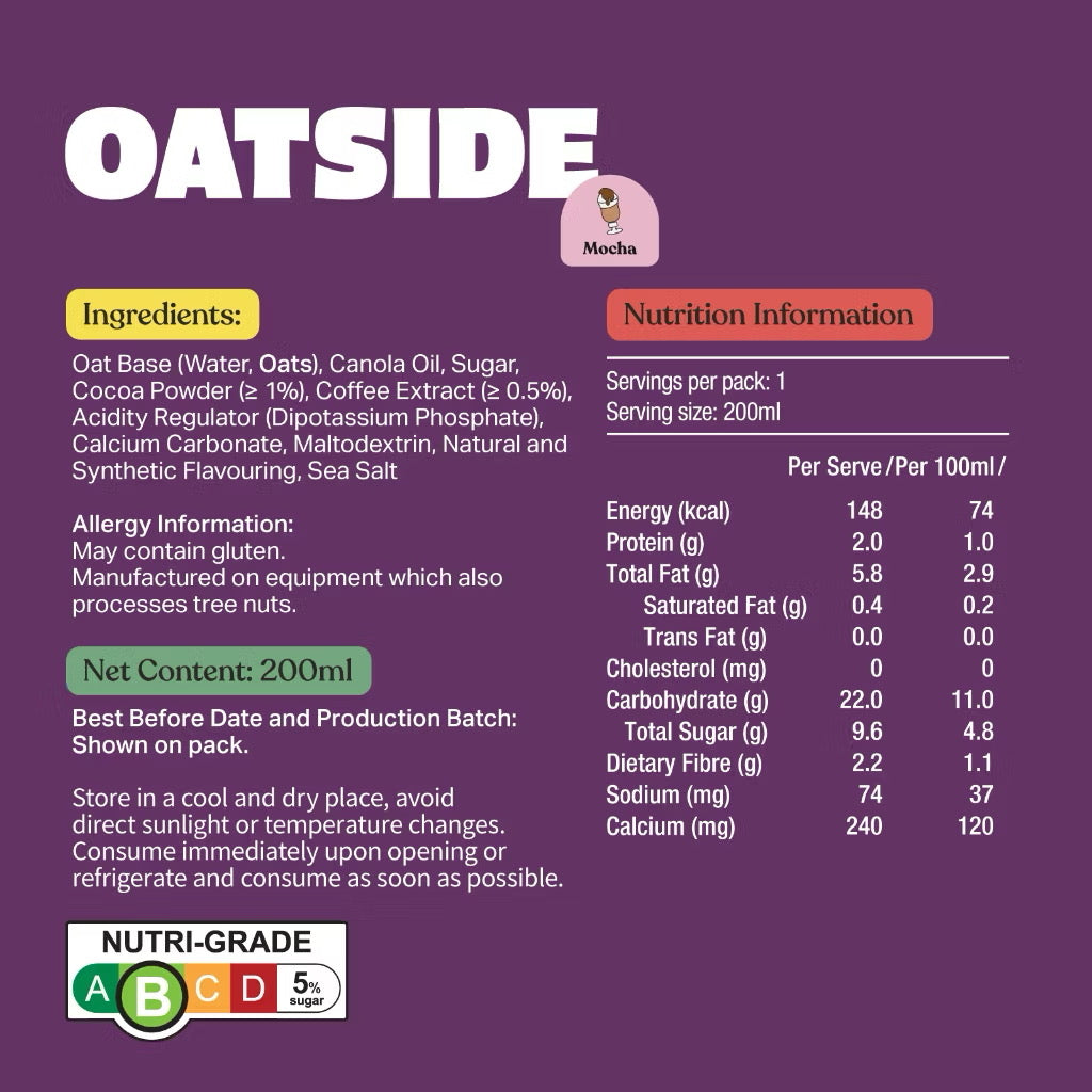 Oatside Oat Milk Mocha 200ML