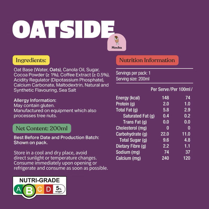 Oatside Oat Milk Mocha 200ML
