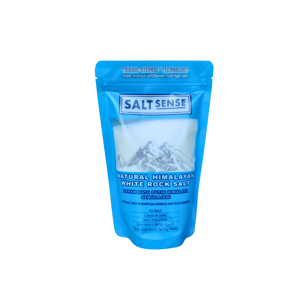 Saltsense Natural Himalayan White Rock Salt Iodised 500G