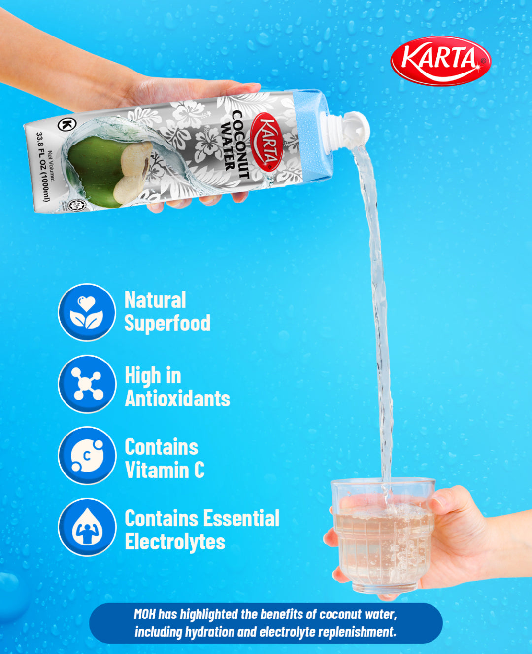 Karta Coconut Water (Original) 1000ml