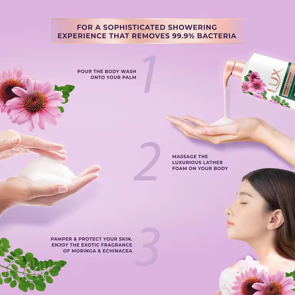 Lux Liquid Body Wash Moringa 900ml