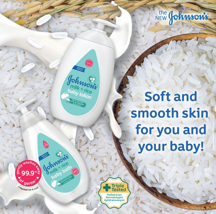 Johnsons Baby Lotion Milk+ Rice 500ml