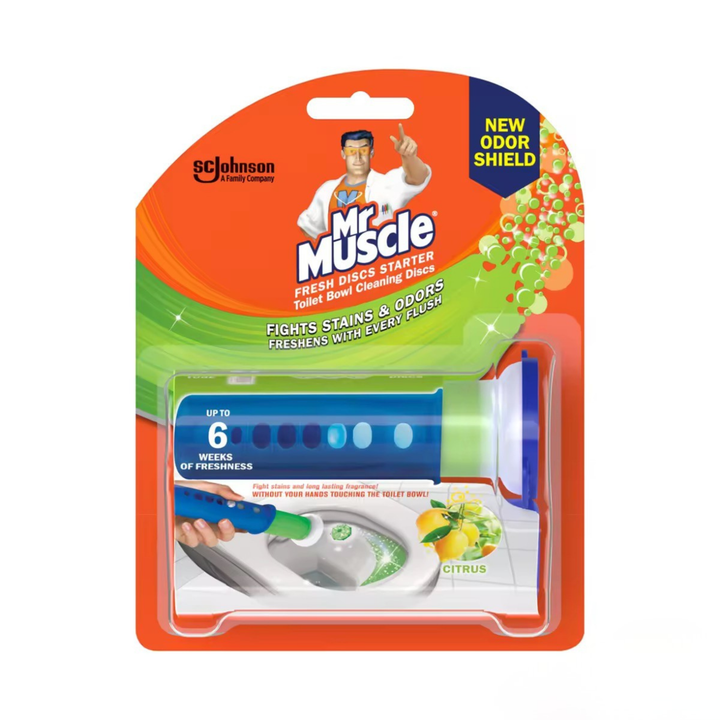 Mr Muscle Citrus Starter Disc 38g X 6