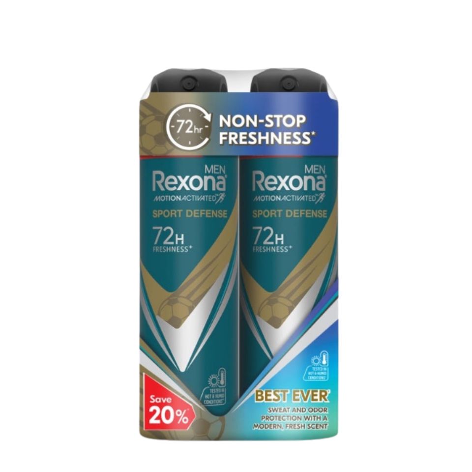 Rexona Spray Men - Sport Defence (Twin Pack) 135ml X 2