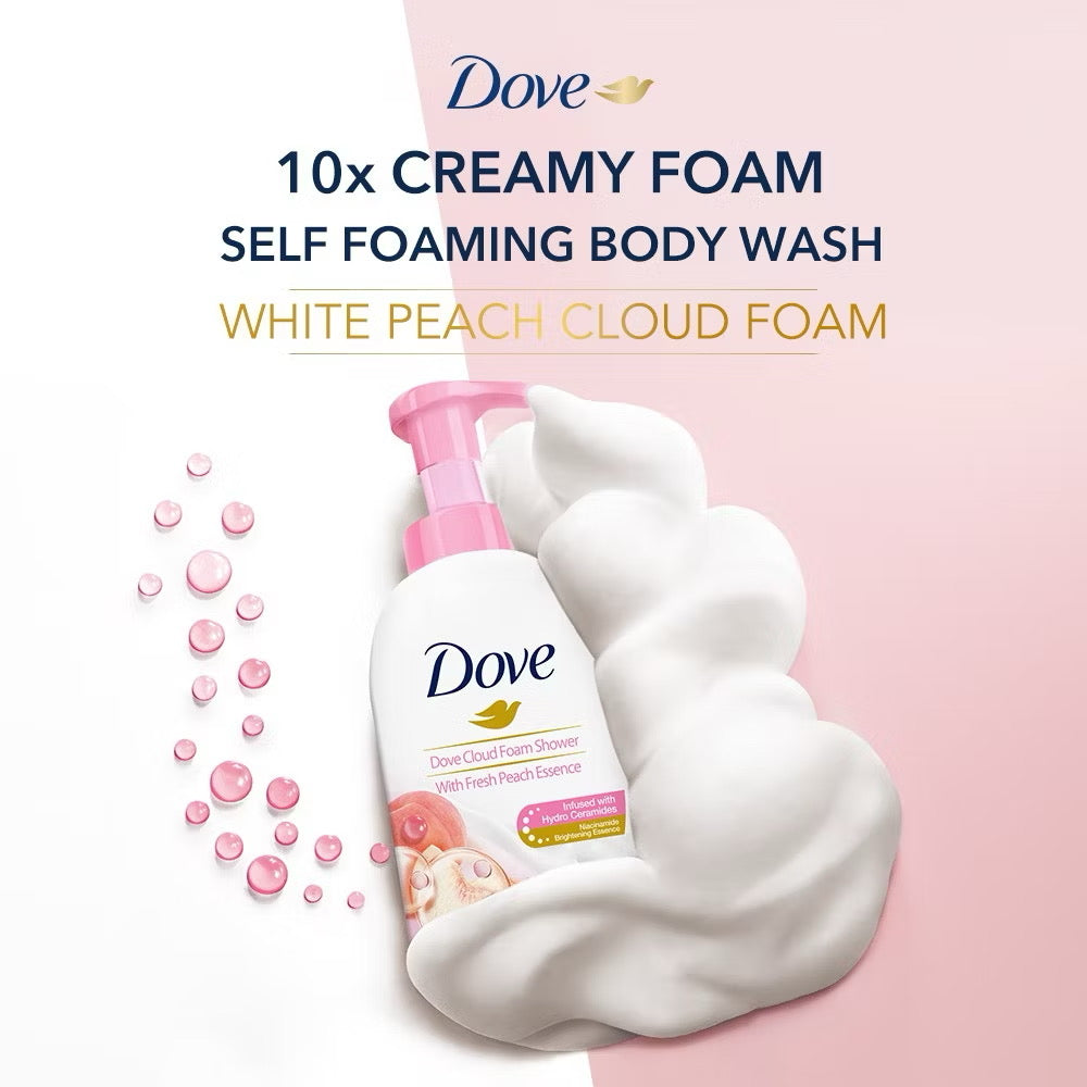 Dove Peach Rich Self Foaming Body Wash 400ml