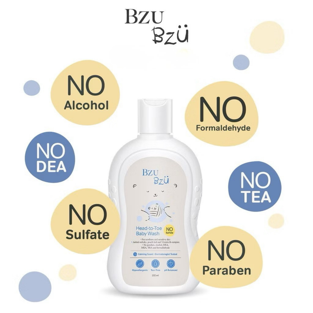 BzuBzu Baby Travel Kit Head-To-Toe 50ML + Lotion 25ML