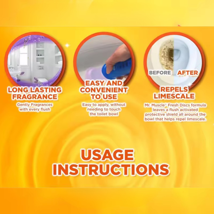 Mr Muscle Fresh Floral Starter Disc 6 discs/ 38g