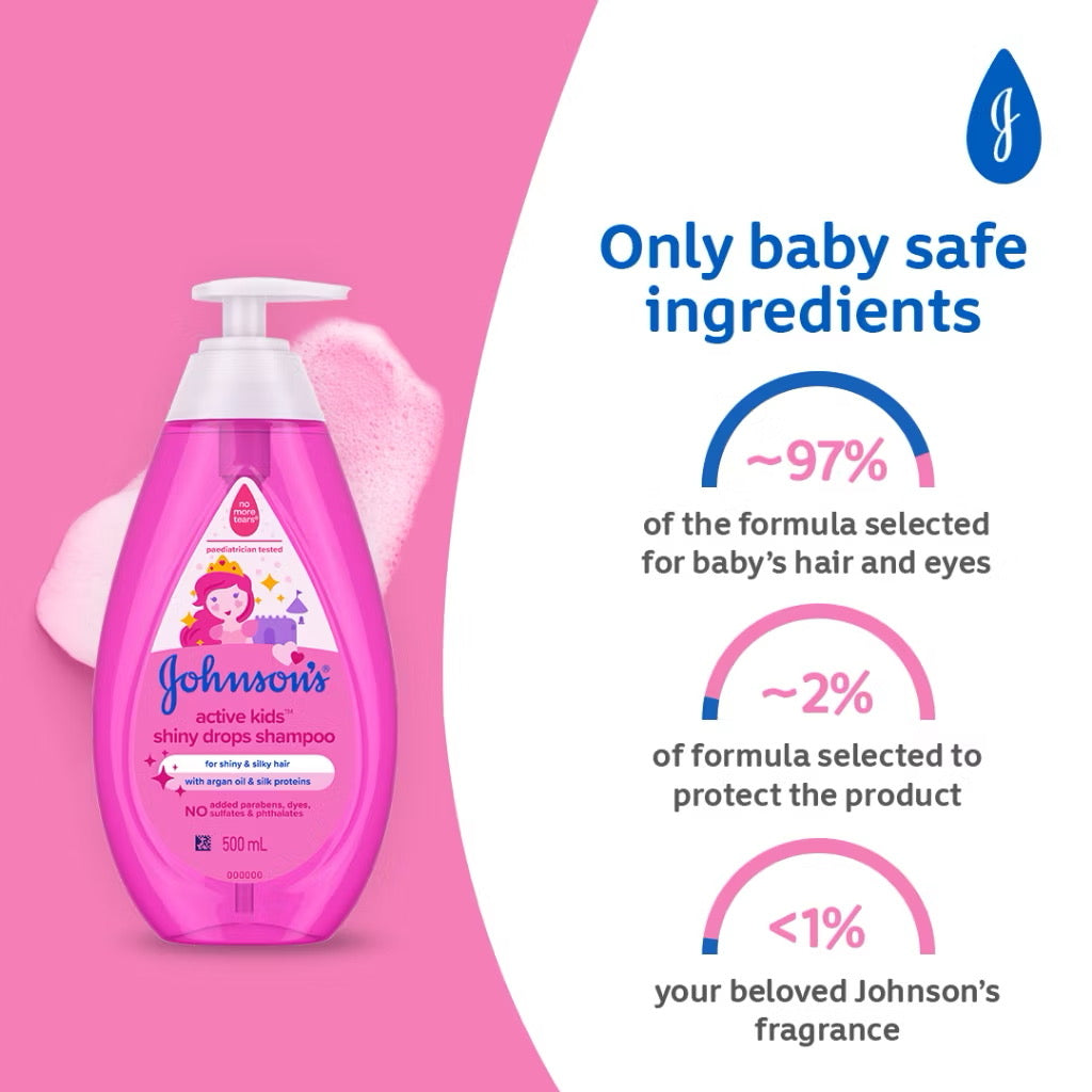 Johnsons Active Kids Shiny Drops Shampoo 200ml