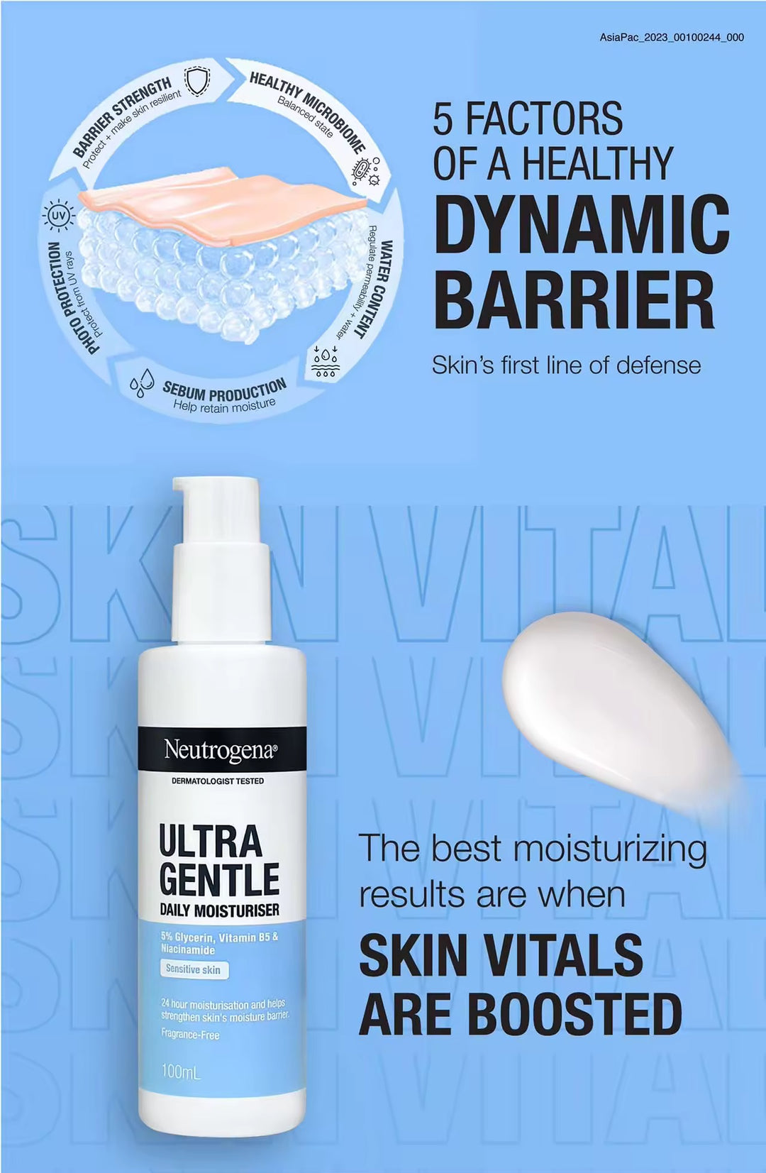 Neutrogena Oil Free Moisture Combination Skin 118ml