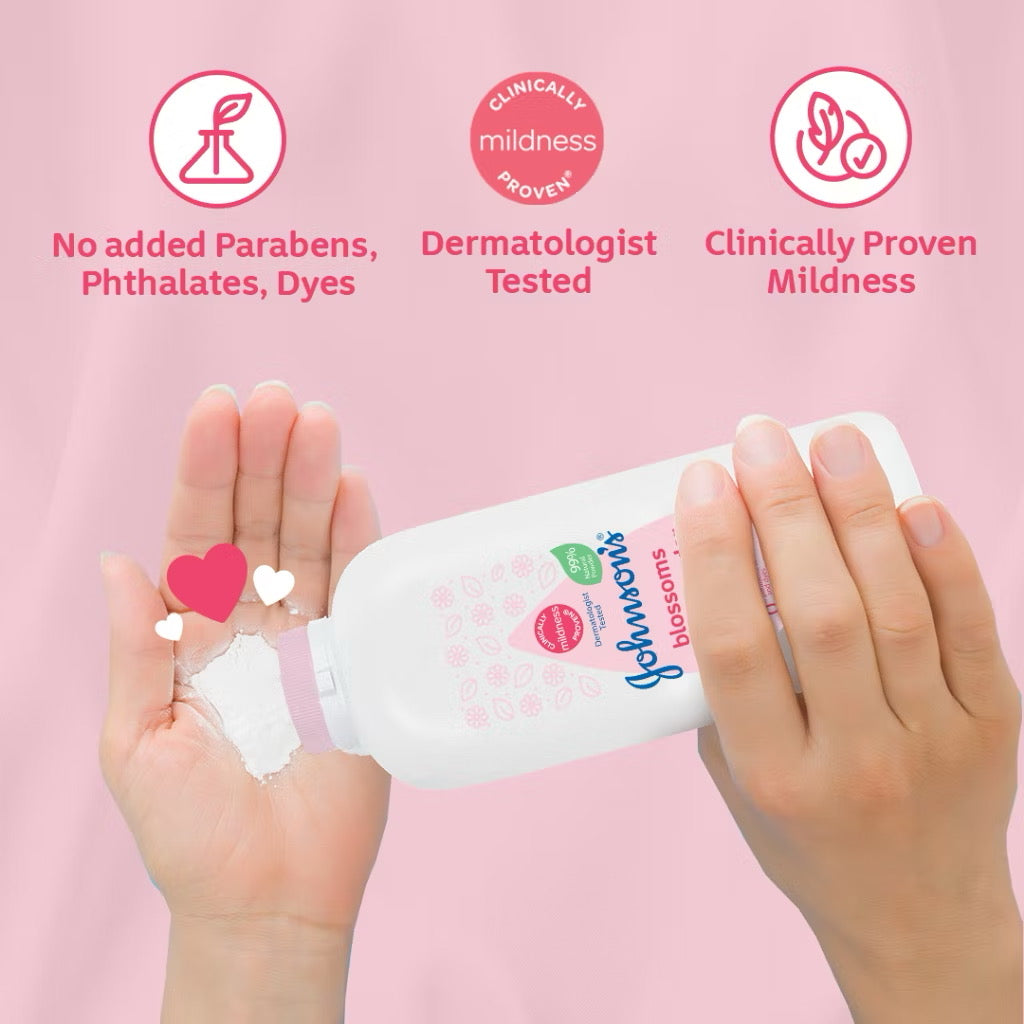 Johnsons Baby Blossoms Cornstarch Powder 500G Twin Pack