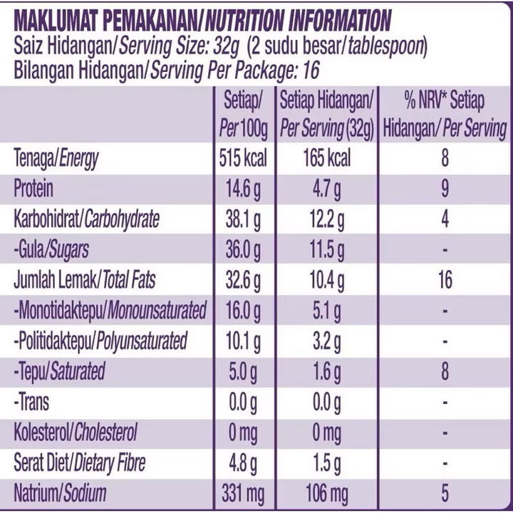 Ladys Choice Peanut Butter Grape Stripe 500g