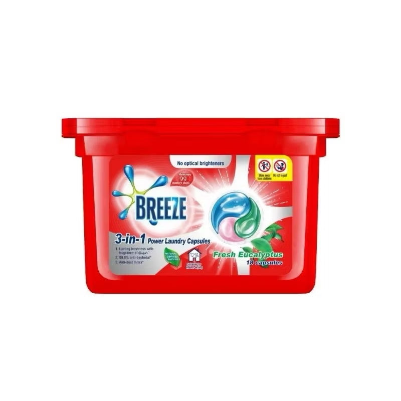 Breeze 3 In 1 Capsules 189g - Convenient Laundry Solution for Freshness
