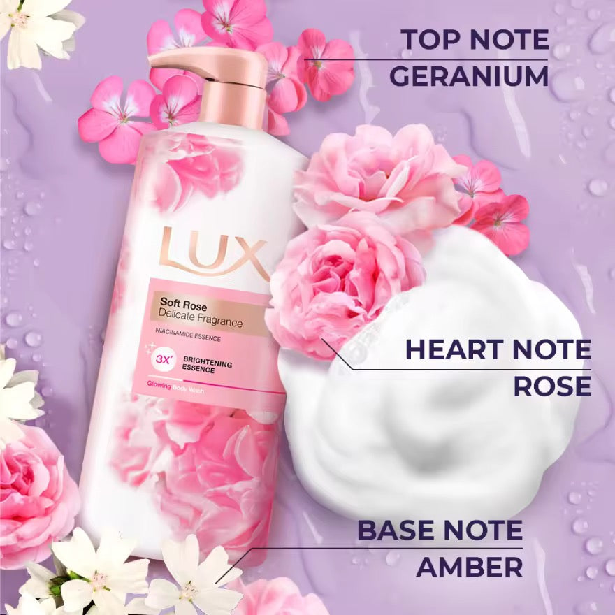 Lux Liquid Body Wash Soft Rose Refill 800ml