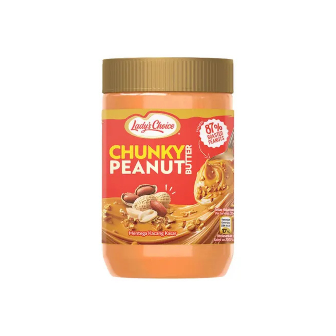 Ladys Choice Peanut Butter Chunky 500g