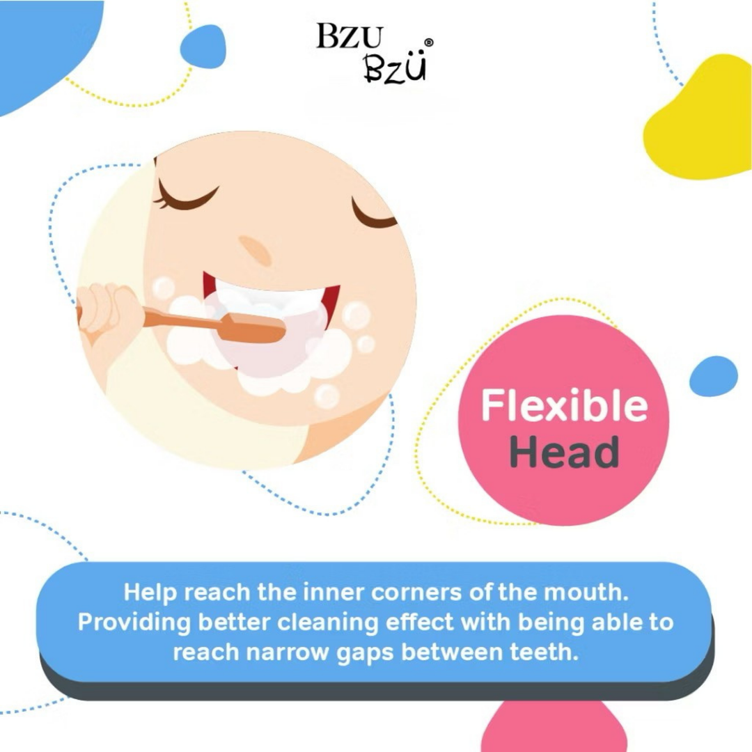 BzuBzu Kids Toothbrush For 8+ Years Twin Pack