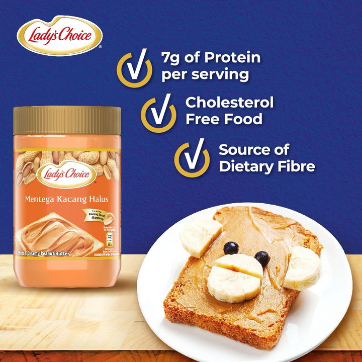 Ladys Choice Peanut Butter Creamy 330g