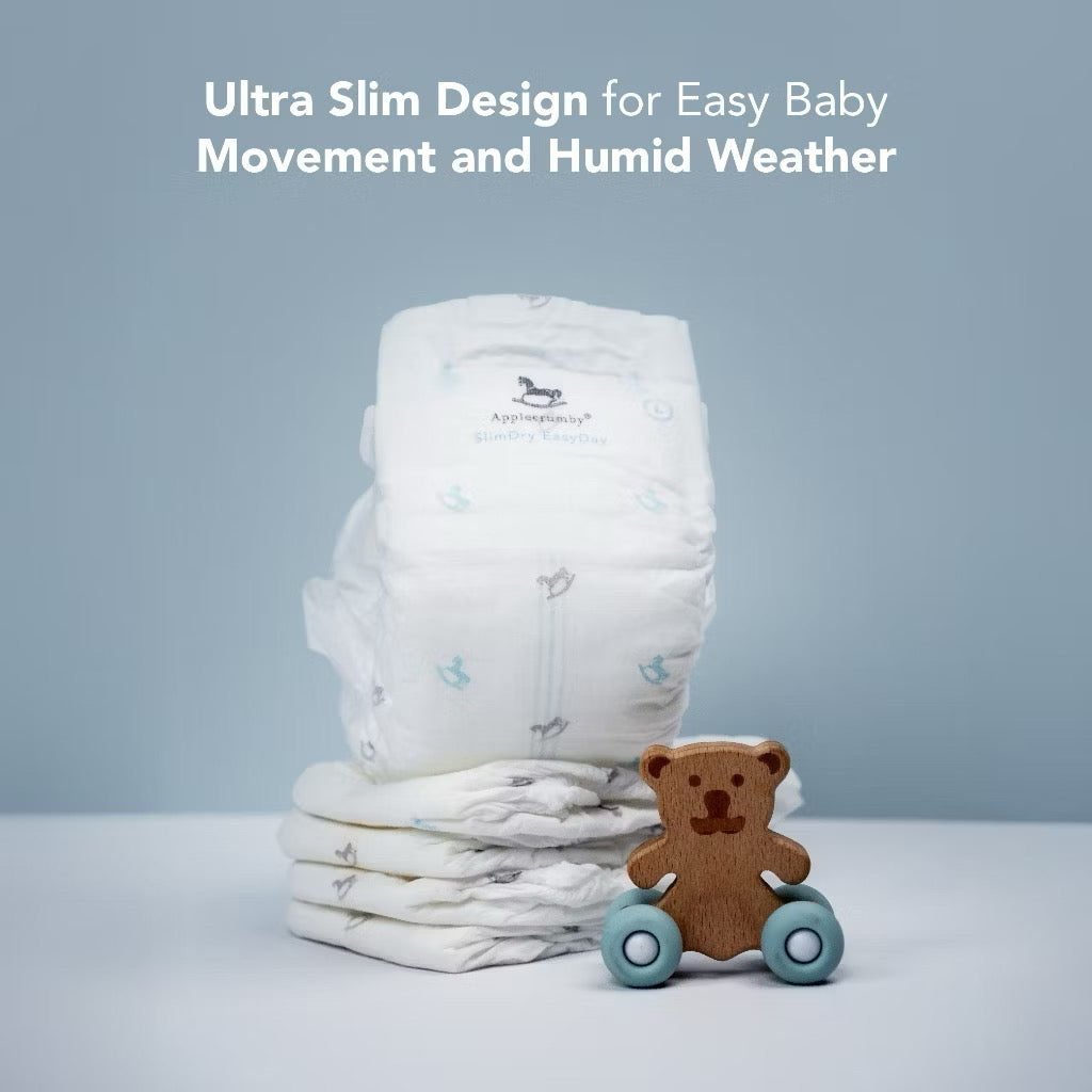 Applecrumby Slimdry Easyday Tape Diapers L38+6 Mega