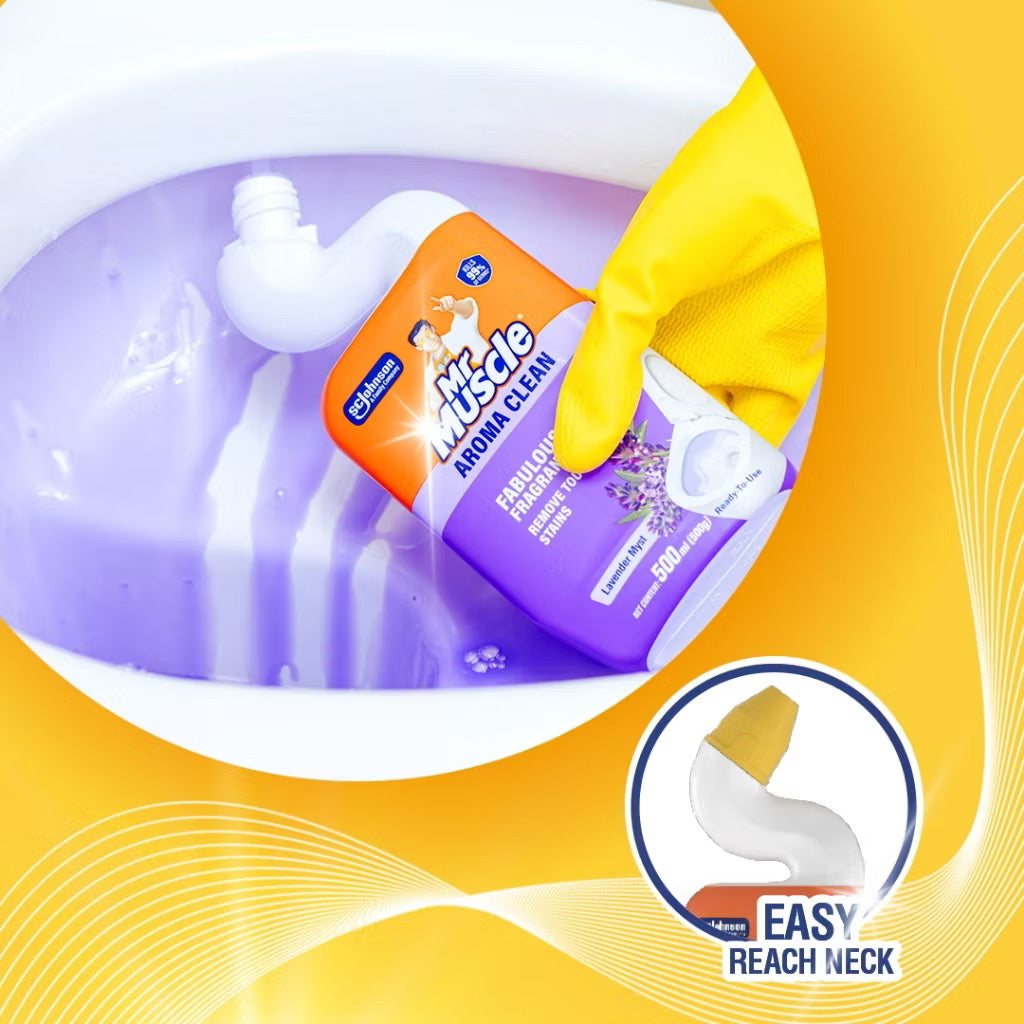 Mr Muscle Multipurpose Toilet & Bathroom Cleaner Lavender (Twin Pack) 500ml X 2