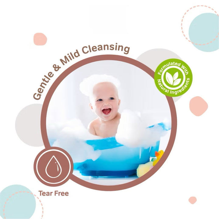 BzuBzu Baby Head-To-Toe Wash Oat+ Milk 600ML