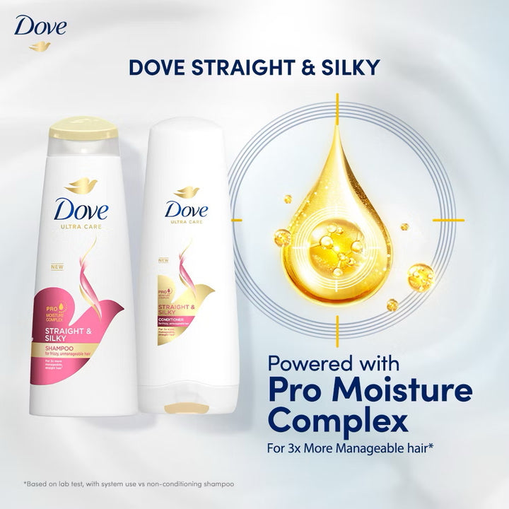 Dove Shampoo Straight & Silky 330ml