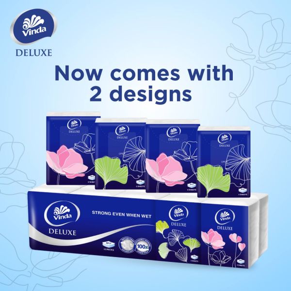 VINDA Deluxe Hanky 4 ply 8S x 10