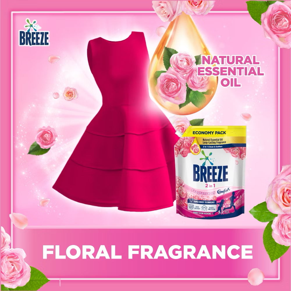 Breeze Liquid Laundry Detergent Big Refill 3.2kg