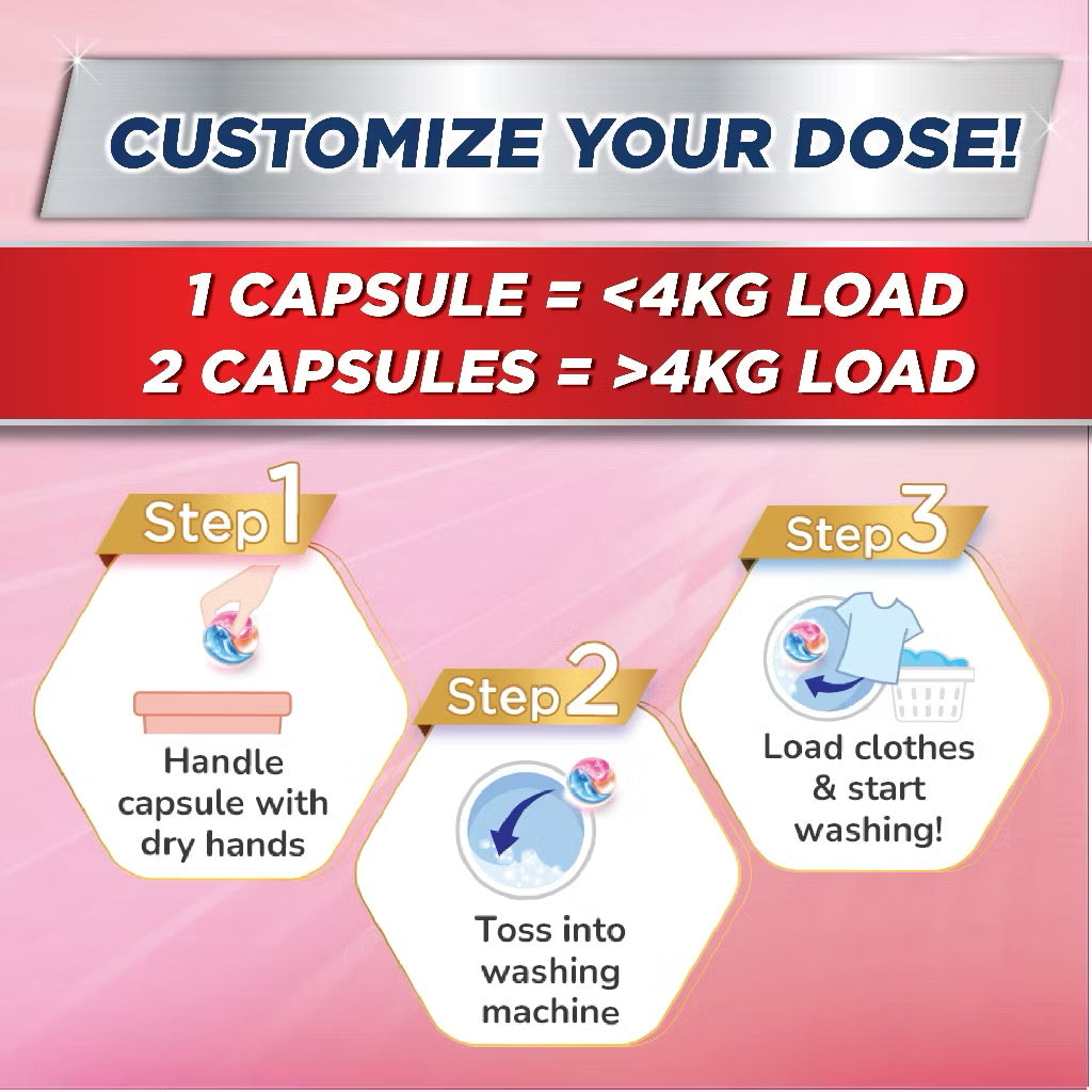 Breeze 3 In 1 Capsules 189g - Convenient Laundry Solution for Freshness