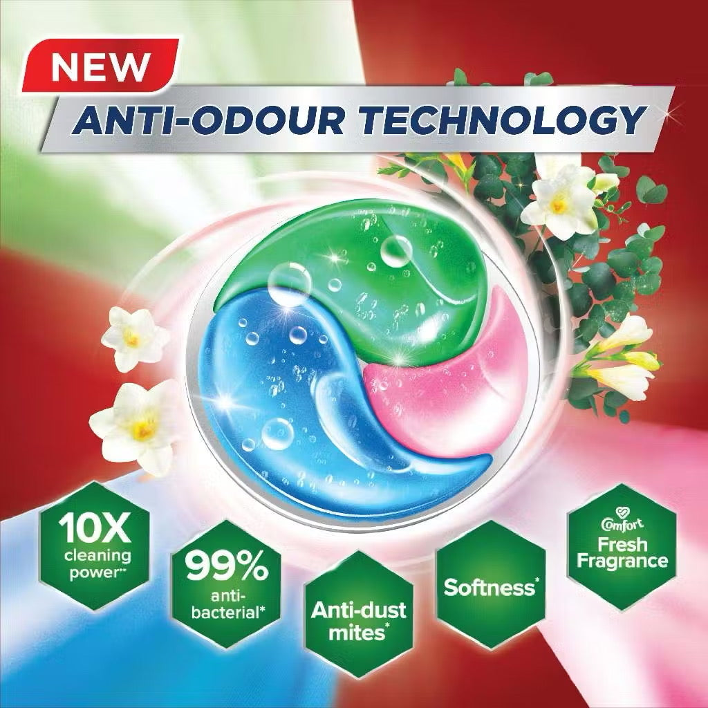 Breeze 3 In 1 Capsules 189g - Convenient Laundry Solution for Freshness