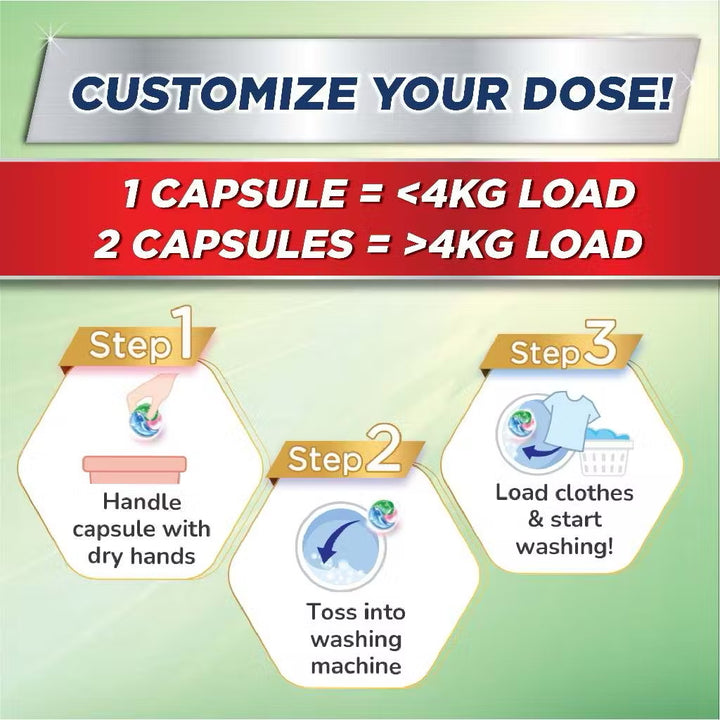 Breeze 3 In 1 Capsules 189g - Convenient Laundry Solution for Freshness