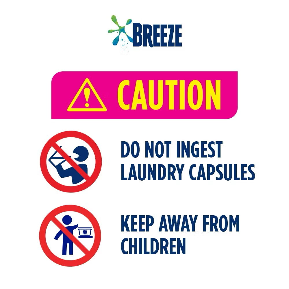 Breeze 3 In 1 Capsules 189g - Convenient Laundry Solution for Freshness