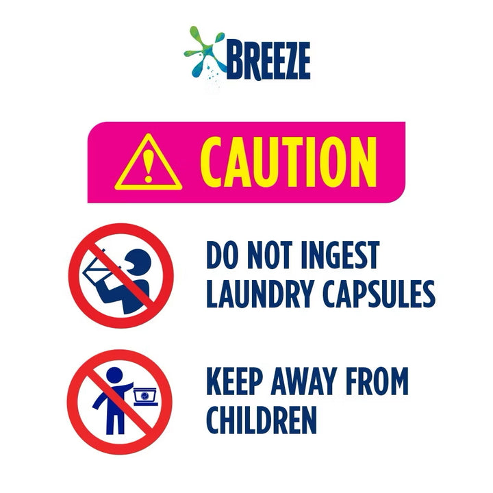 Breeze 3 In 1 Capsules 189g - Convenient Laundry Solution for Freshness