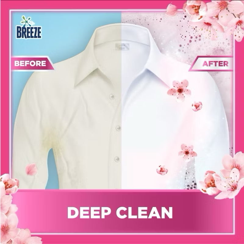 Breeze Liquid Laundry Detergent 1.5kg Refill Pack or Clothes Washing